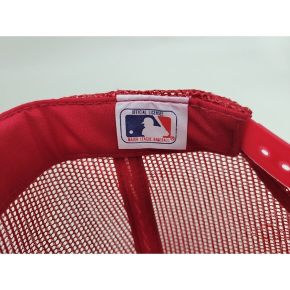 Vintage Cincinnati Reds Mesh Snapback Hat Cap Drew Pearson‎ OSFA - Picture 10 of 10